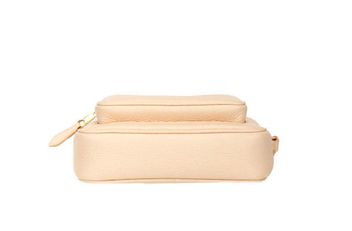 Burberry Small Branded Peach Pink Grainy Leather Camera Crossbody Bag $2242.00 Burberry Luzworld
