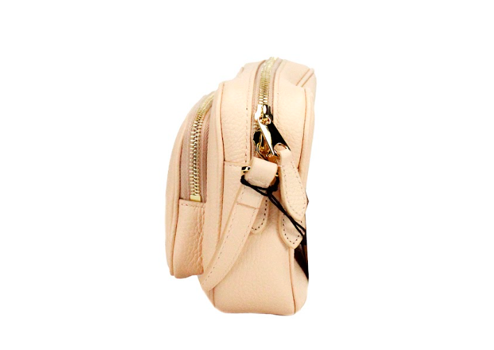 Burberry Small Branded Peach Pink Grainy Leather Camera Crossbody Bag $2242.00 Burberry Luzworld