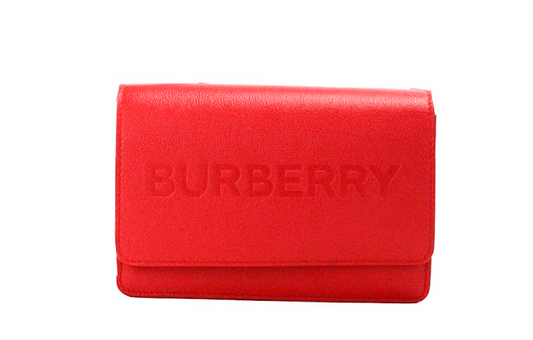 Burberry Hampshire Small Red Embossed Logo Smooth Leather Crossbody Bag $1959.00 Burberry Luzworld