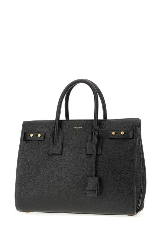 Saint Laurent Black Calf Leather Sac De Jour Handbag $5707.00 Saint Laurent Luzworld