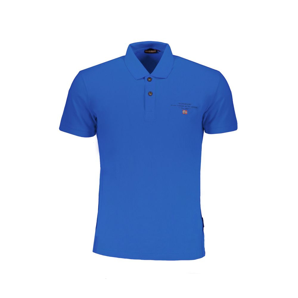 Napapijri Blue Cotton Polo Shirt $163.00 Napapijri Luzworld