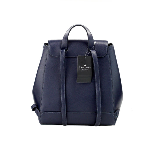 Kate Spade Madison Navy Saffiano Leather Medium Flap Shoulder Backpack Bag $745.00 Kate Spade Luzworld