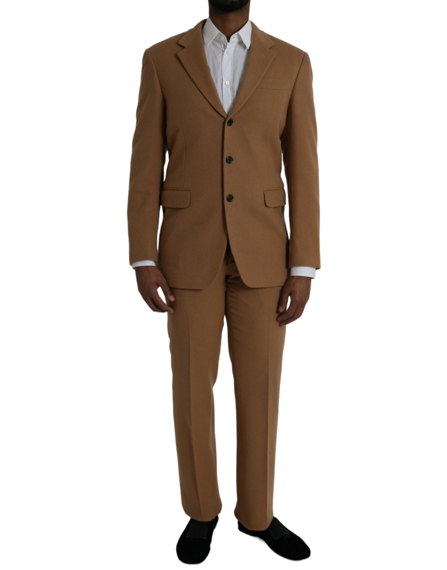 Prada Brown Cashmere 2 Piece Single Breasted Suit $16167.00 Prada Luzworld