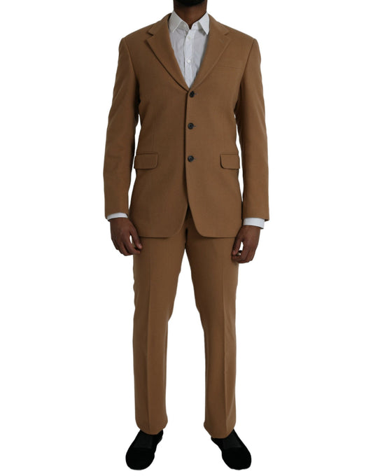Prada Brown Cashmere 2 Piece Single Breasted Suit $16167.00 Prada Luzworld