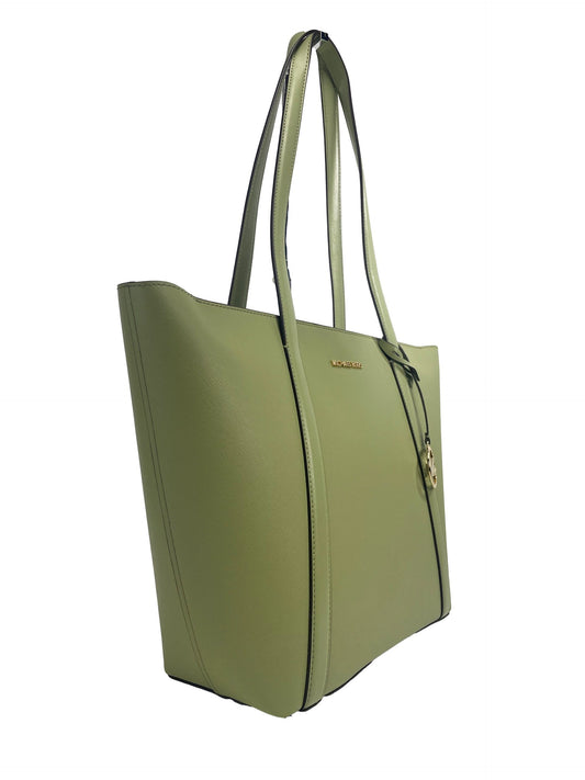 Michael Kors Large Pratt Shoulder Zip Tote Bag Light Sage $798.00 Michael Kors Luzworld