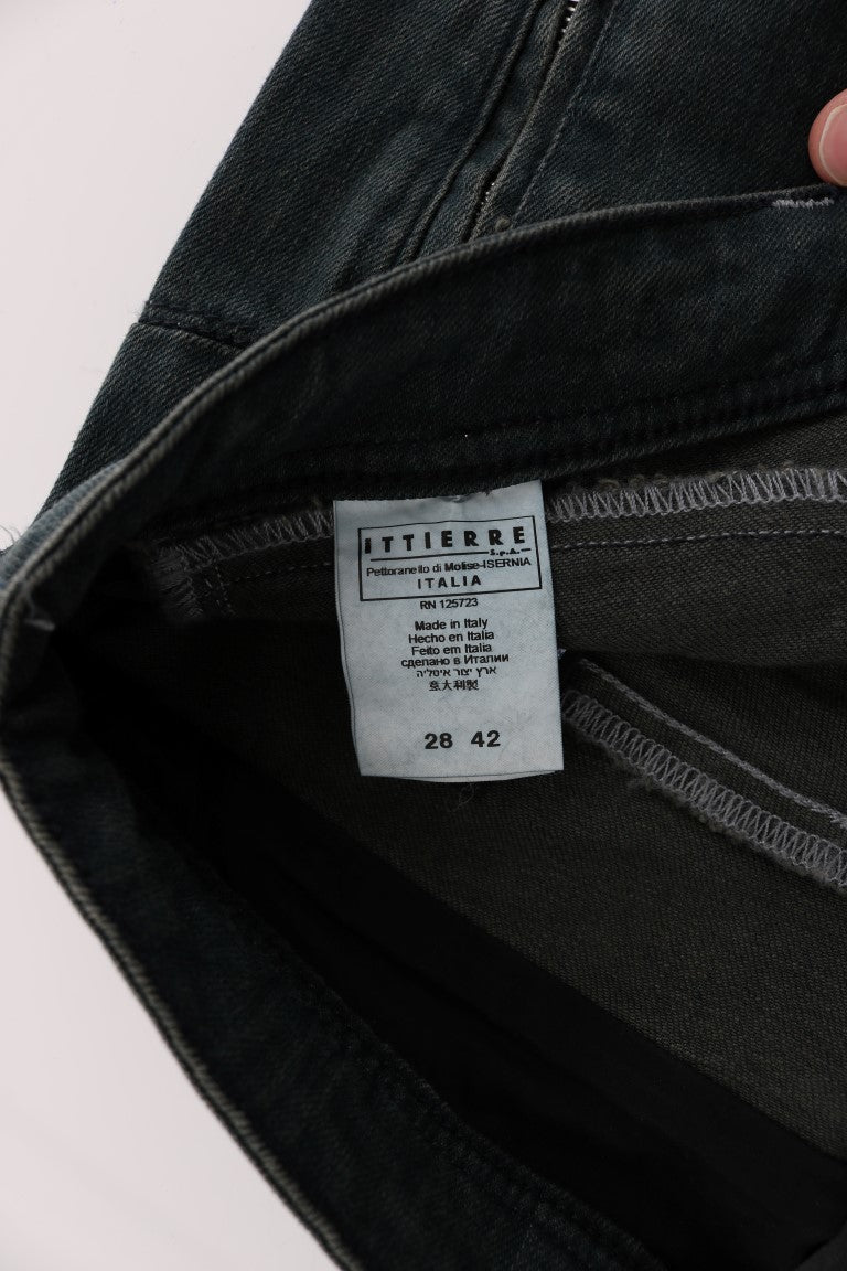 Costume National Gray Cotton Superslim Denim Jeans $525.00 Costume National Luzworld