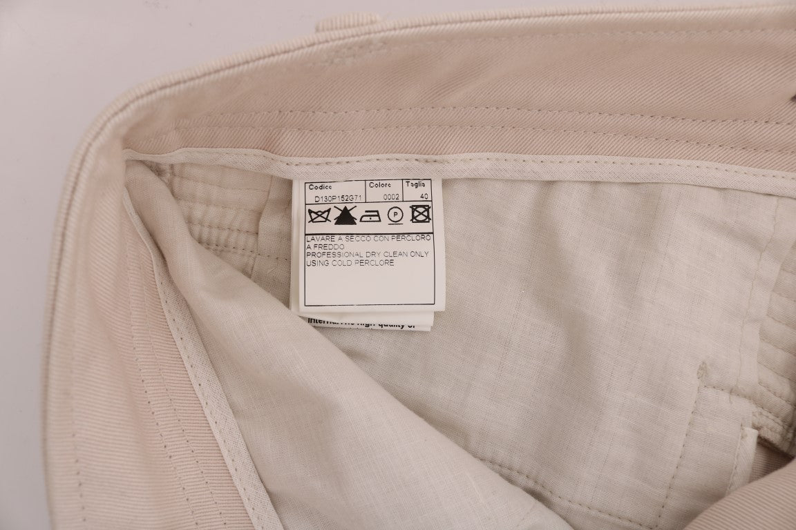 Ermanno Scervino White Slim Fit Casual Jeans $713.00 Ermanno Scervino Luzworld