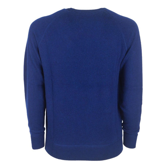 Emilio Romanelli Blue Cashmere Men Sweater $626.00 Emilio Romanelli Luzworld