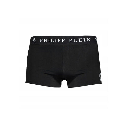 Philipp Plein Black Polyamide Men's Swimwear $533.00 Philipp Plein Luzworld