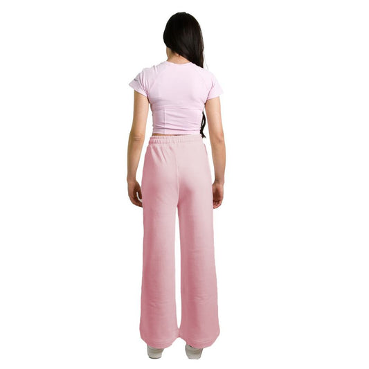 Hinnominate Pink Cotton Women Palazzo Pants $185.00 Hinnominate Luzworld