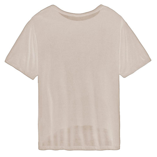 Hinnominate Beige Modal Women T-Shirt $174.00 Hinnominate Luzworld