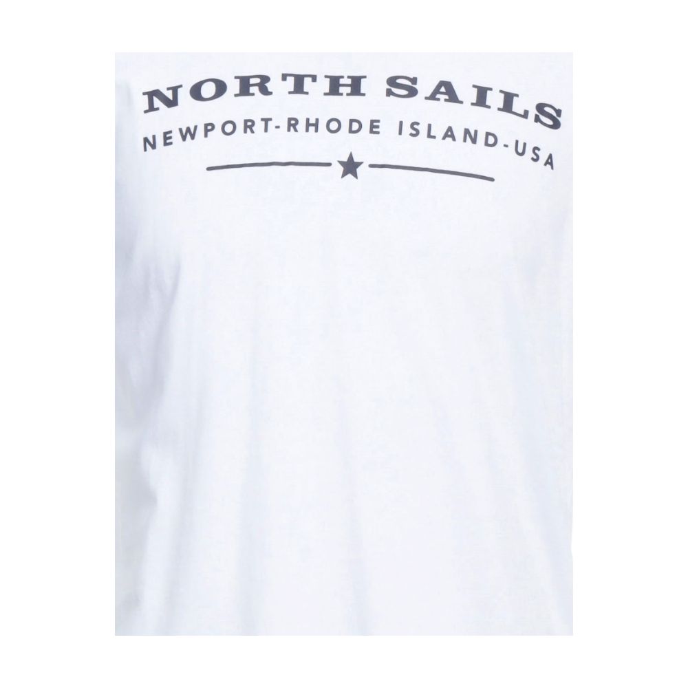 North Sails Elegant White Cotton Tee with Chest Print $129.00 North Sails Luzworld