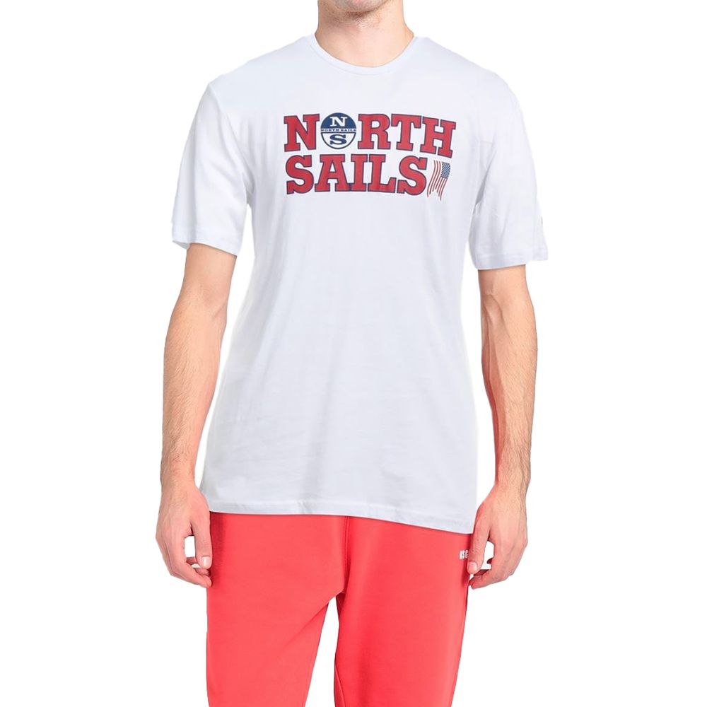 North Sails Elegant White Cotton Logo Tee $129.00 North Sails Luzworld
