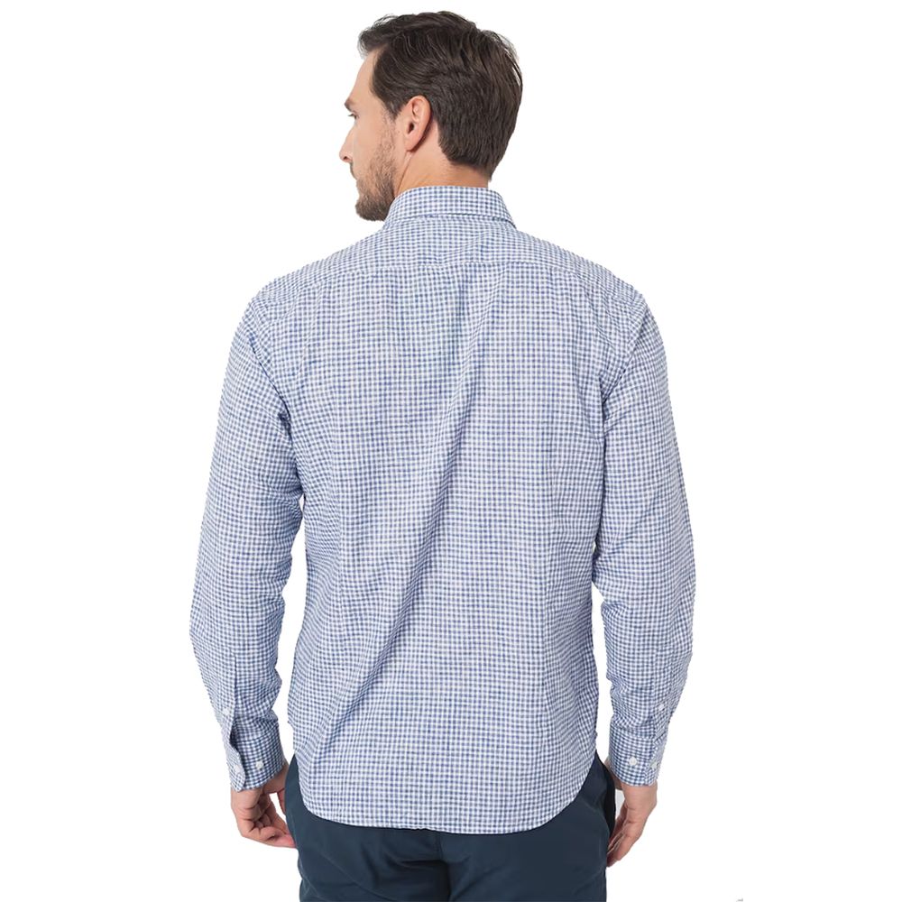 La Martina Elegant Checkered Cotton Shirt with Embroidered Logo $226.00 La Martina Luzworld