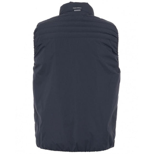 People Of Shibuya Blue Polyester Men Vest $501.00 People Of Shibuya Luzworld