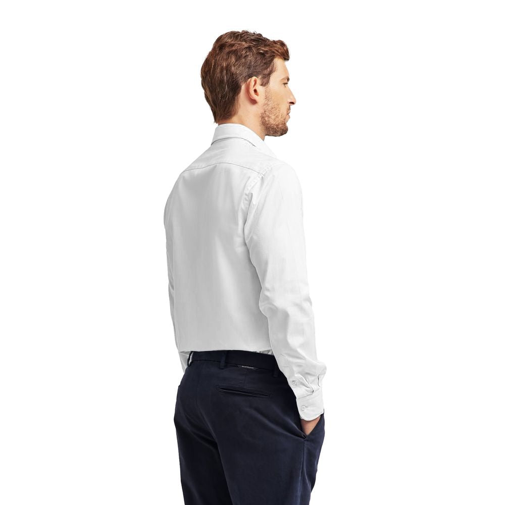 Ballantyne White Cotton Men's Shirt $501.00 Ballantyne Luzworld