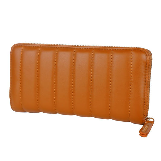 Ungaro Chic Quilted Faux Leather Wallet in Brown $206.00 Ungaro Luzworld