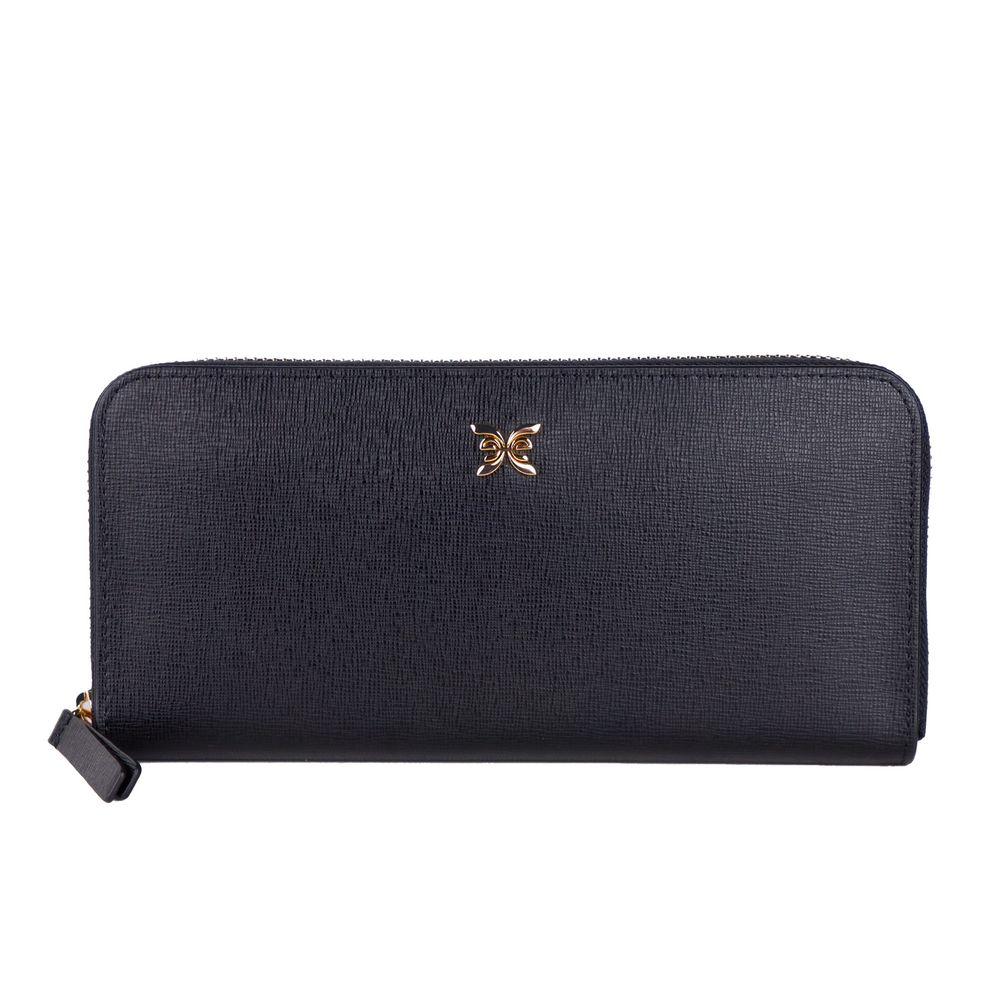 Ungaro Elegant Leather Zippered Wallet in Classic Black $206.00 Ungaro Luzworld