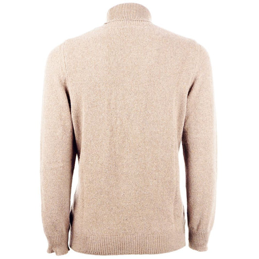 Emilio Romanelli Beige Cashmere Men Sweater $678.00 Emilio Romanelli Luzworld