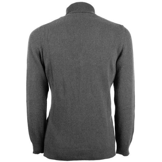 Emilio Romanelli Gray Cashmere Men's Turtleneck Sweater $678.00 Emilio Romanelli Luzworld