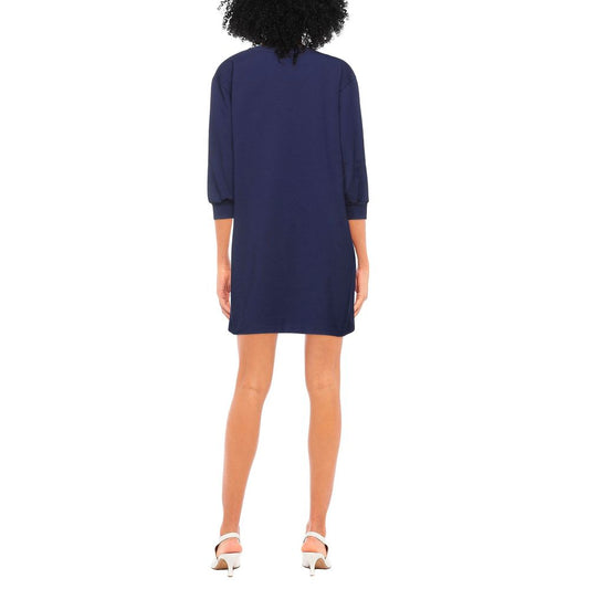 Love Moschino Blue Cotton Women Dress $290.00 Love Moschino Luzworld