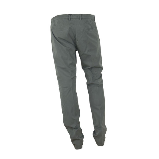 Made in Italy "Gray Cotton Men Trouser with Italian Craftsmanship" $226.00 Made in Italy Luzworld