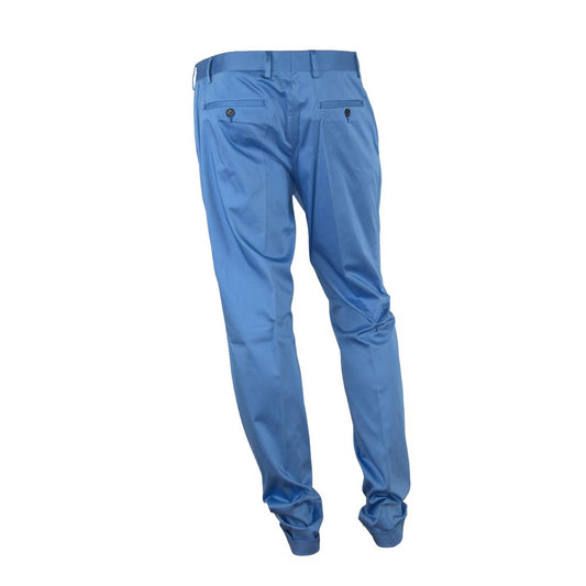 Made in Italy Blue Cotton Men's Pant $226.00 Made in Italy Luzworld