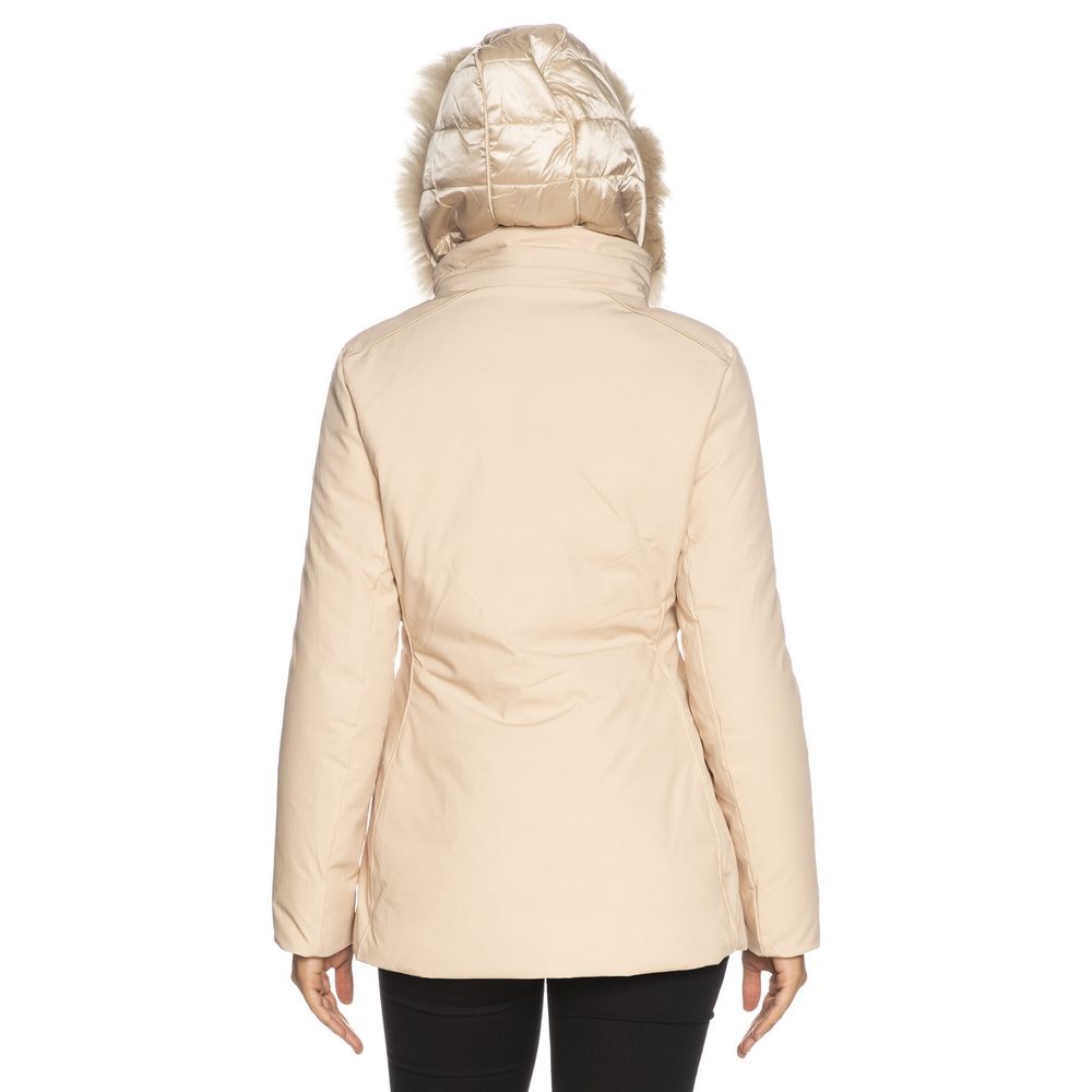 Yes Zee Beige Polyamide Women Jacket $522.00 Yes Zee Luzworld