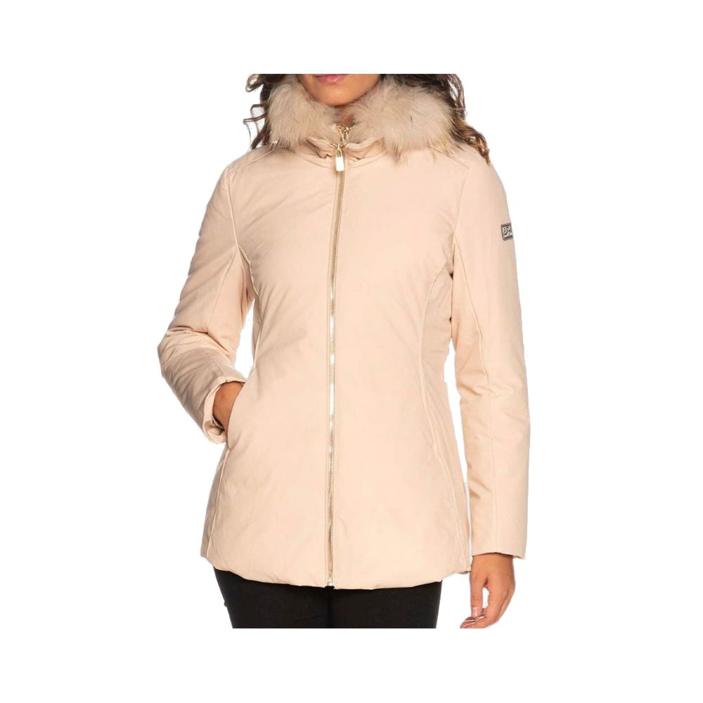 Yes Zee Beige Polyamide Women Jacket $522.00 Yes Zee Luzworld