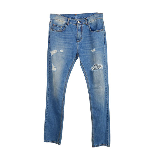Comme Des Fuckdown Blue Cotton Men's Jeans $541.00 Comme Des Fuckdown Luzworld