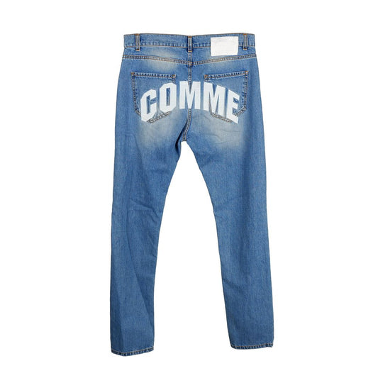 Comme Des Fuckdown Blue Cotton Men's Jeans $541.00 Comme Des Fuckdown Luzworld
