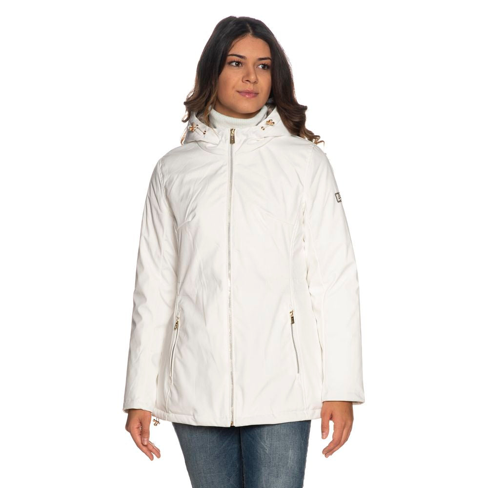 Yes Zee White Polyester Women's Jacket $279.00 Yes Zee Luzworld