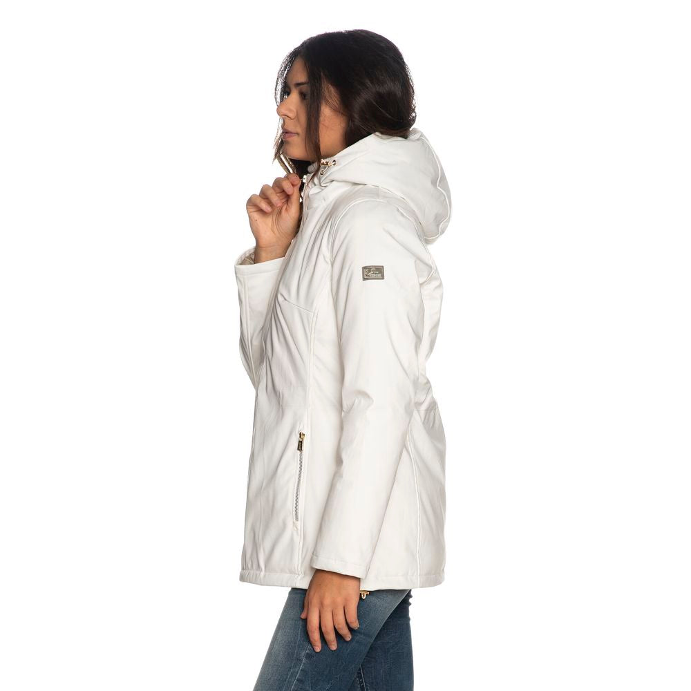 Yes Zee White Polyester Women's Jacket $279.00 Yes Zee Luzworld