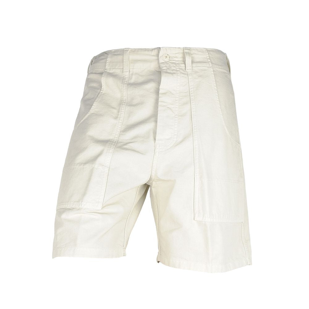 Don The Fuller White Cotton Men's Bermuda Shorts $573.00 Don The Fuller Luzworld