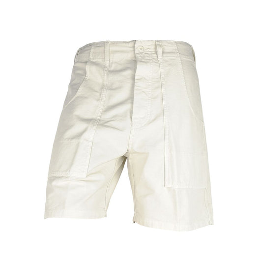 Don The Fuller White Cotton Men's Bermuda Shorts $573.00 Don The Fuller Luzworld