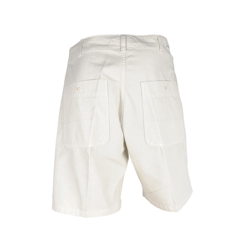 Don The Fuller White Cotton Men's Bermuda Shorts $573.00 Don The Fuller Luzworld