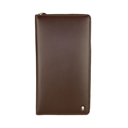 Cavalli Class Sophisticated Brown Leather Wallet $250.00 Cavalli Class Luzworld