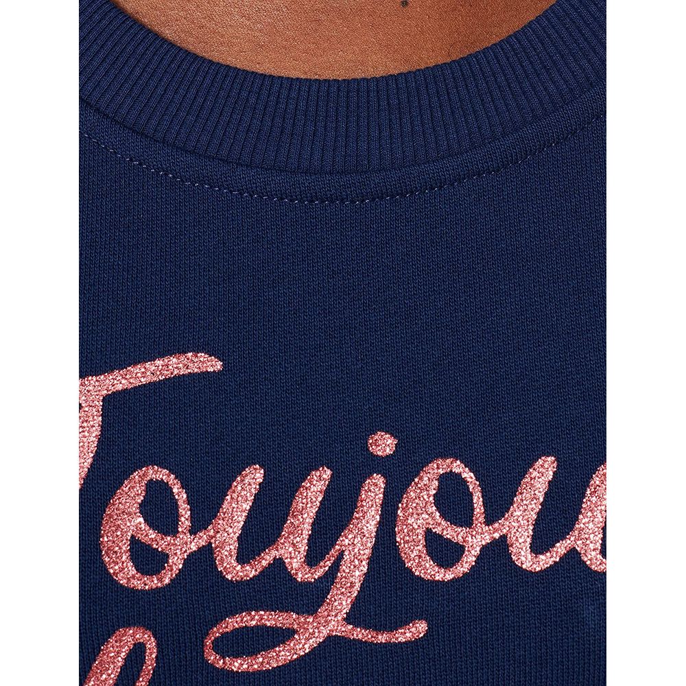Love Moschino Blue Cotton Women Sweater $257.00 Love Moschino Luzworld