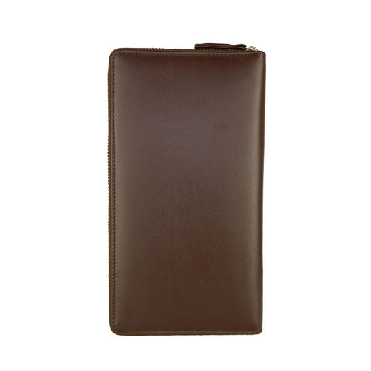 Cavalli Class Sophisticated Brown Leather Wallet $250.00 Cavalli Class Luzworld