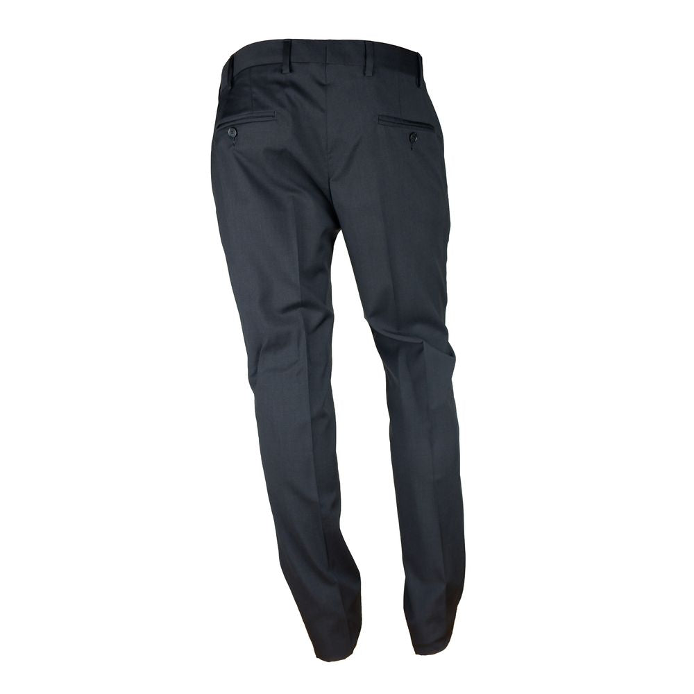 Made in Italy Black Wool Men Suit $858.00 Made in Italy Luzworld