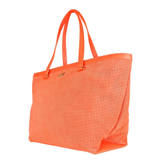 Cavalli Class Orange Calfskin Women Handbag $720.00 Cavalli Class Luzworld