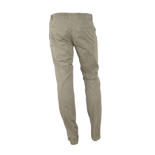 Made in Italy Beige Cotton Men's Trouser $226.00 Made in Italy Luzworld