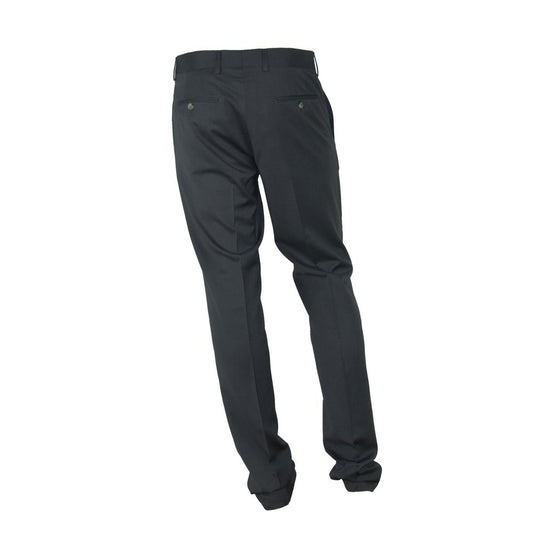 Made in Italy Gray Polyester Men Trouser $226.00 Made in Italy Luzworld