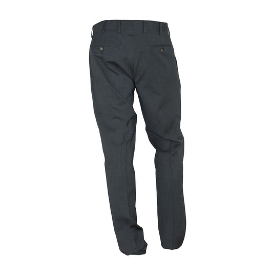 Made in Italy Gray Polyester Men Trousers $226.00 Made in Italy Luzworld
