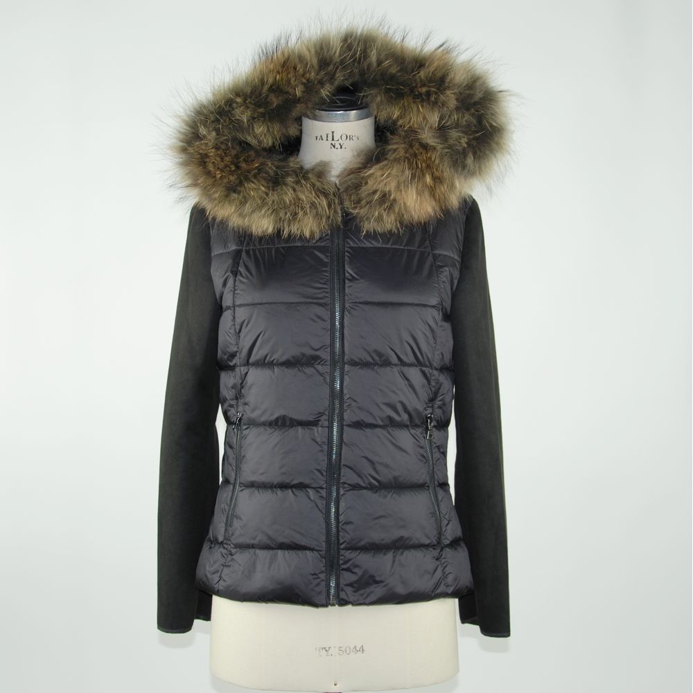 Emilio Romanelli Black Polyester Women Jacket $734.00 Emilio Romanelli Luzworld