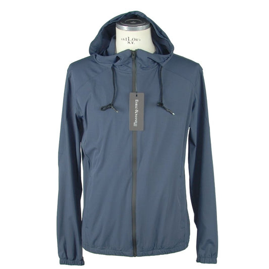 Emilio Romanelli Blue Synthetic Men Jacket $547.00 Emilio Romanelli Luzworld