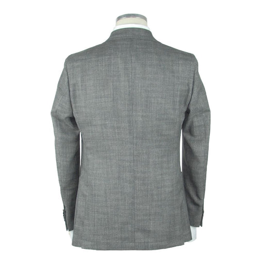 Emilio Romanelli Gray Wool Men's Blazer $769.00 Emilio Romanelli Luzworld