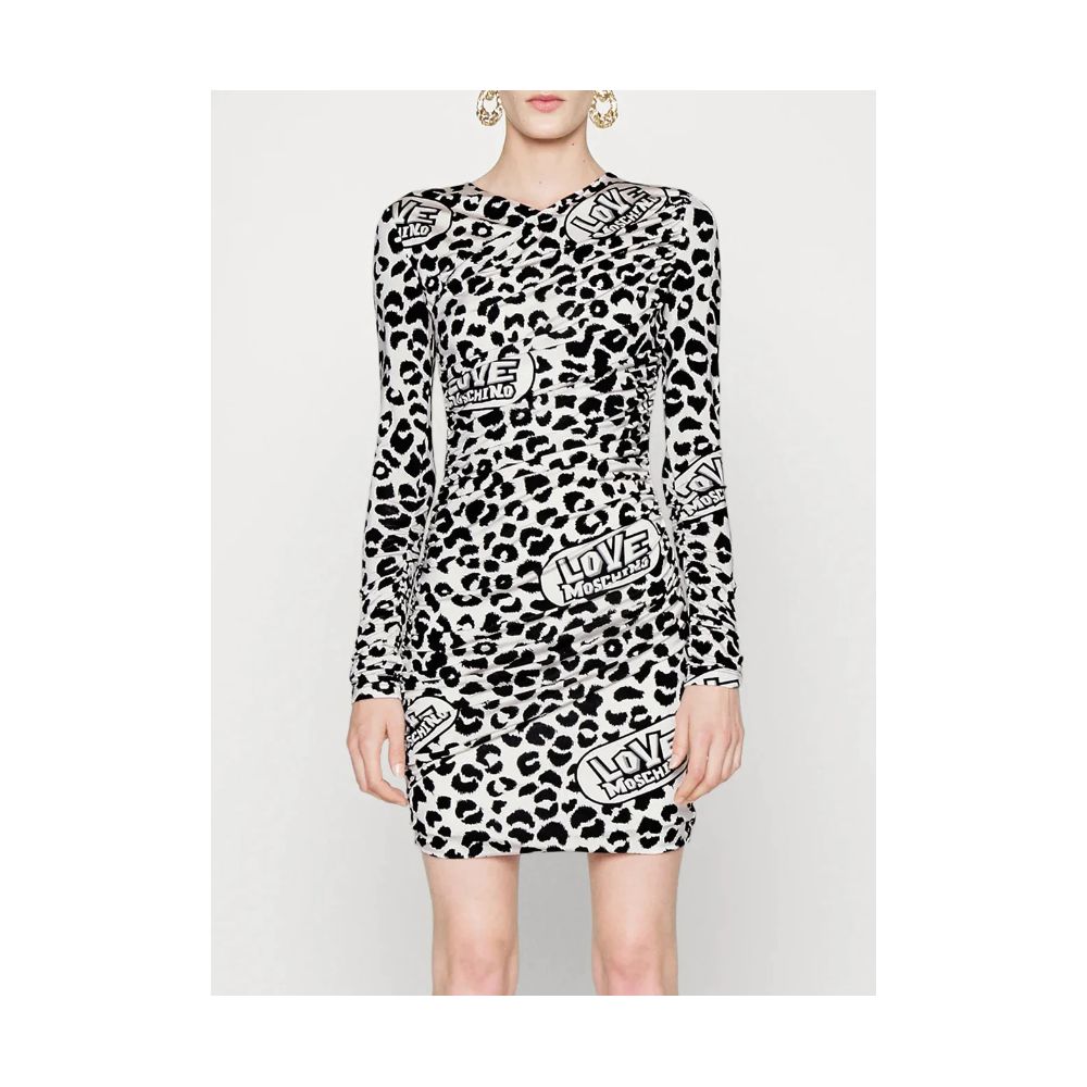 Love Moschino White Viscose Women Dress $610.00 Love Moschino Luzworld