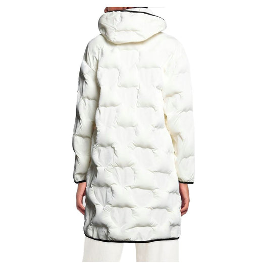 Love Moschino Chic Quilted Heart Long Down Jacket $847.00 Love Moschino Luzworld