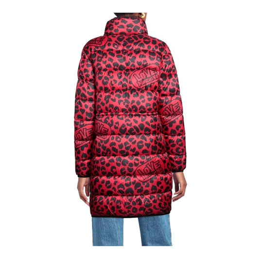 Love Moschino Chic Leopard Print Long Down Jacket $758.00 Love Moschino Luzworld